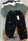 Nakışlı mom jean 