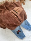 Peluş kahve mont 