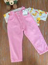 Pembe jean yeni 