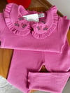 Yaka nakış pembe Takım 