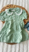 Yeşil Müslin elbise 