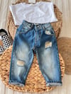 Yırtıklı jean 