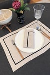 Dolce Black Keten Peçete