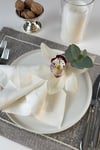 Pearl White Keten Peçete