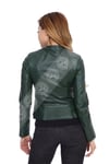 Bayan Gerçek Deri Biker Spor Mont BK-620-17112 