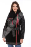 Bayan Gerçek Deri Kışlık Spor Luxury Kaban Siyah BK-1580 - 19973 FA3