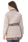 Bayan Gerçek Deri Kışlık Spor Luxury Kaban Bej BK-1580 - 19997 FA3