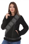 Bayan Gerçek Deri Kışlık Spor Mont Siyah BK-1175 - 20056 FA3