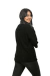 Bayan Gerçek Deri Klasik Ceket Oversize Süet Siyah bk-1288-19292 FA2