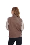 Bayan Gerçek Deri Klasik Ceket Oversize Kahve-Bej BK-1429-19632 FA2