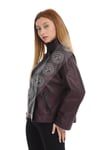Bayan Gerçek Deri Klasik Kaban  Oversize Siyah bk-1430 G-19603 FA2