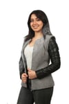 Bayan Gerçek Deri Klasik Kışlık Mont Astragan Gri bk-807-18661 FA2