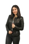 Bayan Gerçek Deri Klasik Mont Siyah MBK-1303-19345 FA2