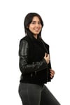 Bayan Gerçek Deri Spor Kışlık Mont Siyah bk-930-18162 FA2