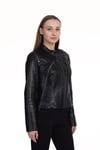 Bayan Gerçek Deri Spor Luxury Mont  Komple  Siyah BK-1306-19374 FA2