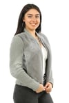 Bayan Gerçek Deri Spor Luxury Mont Beli Lastikli Vizon Triko Gri mk-trk-3169-19504 FA2
