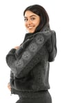 Bayan Gerçek Deri Spor Luxury Mont Kapşonlu Beli Lastikli Rex Triko Antrasit mk-2380-19509 FA2