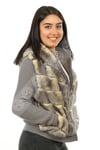 Bayan Gerçek Deri Spor Luxury Mont Kapşonlu Beli Lastikli Rex Triko Gri mk-2380-19508 FA2