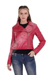 Bayan Gerçek Deri Spor Mont Pembe BK-1396-19555 FA2