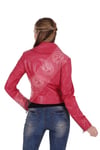 Bayan Gerçek Deri Spor Mont Pembe BK-1396-19555 FA2