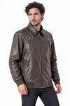 ERkek deri mont beli lastikli fermuarlı spor.Code:23912