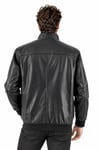 ERkek deri mont düğmeli beli lastikli spor.Code:23902