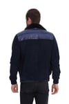 Erkek Gerçek Deri  Spor Luxury Mont Beli Lastikli  Süet  Lacivert KLJ-1453-19669 FA2