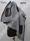 Erkek Gerçek Deri Kışlık Spor Biker Mont Siyah İçlik Gri Astragan k-981-18713 FA2