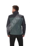 Erkek Gerçek Deri Kışlık Spor Şişme Mont FA3 K-1600 - 20062 Yeşil  FA3