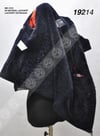 Men's Genuine Leather Classic Winter Coat Hooded Astrakhan Underwear Navy MK-1216-19214