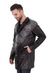 Erkek Gerçek Deri Klasik Luxury Kaban Ceylan Siyah U-1147-18927