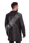 Erkek Gerçek Deri Klasik Luxury Kaban Ceylan Siyah U-1147-18927