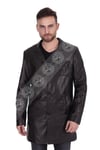 Erkek Gerçek Deri Klasik Luxury Kaban Ceylan Siyah U-1147-18927