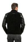 Erkek Gerçek Deri Klasik Luxury Kışlık Mont Siyah YK-1384-19493 FA1