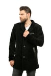 Erkek Gerçek Deri Klasik Luxury Kışlık Kaban  U-247-18706 FA1