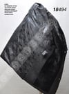 Men's Genuine Leather Classic Luxury Winter Coat Swacara Collar Alpaca Astrakhan Underwear Python Black U-974-18494