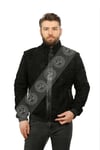 Erkek Gerçek Deri Klasik Luxury Mont Beli Lastikli Komple Swacara Piton Siyah KLJ-1022-18481