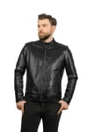 Erkek Gerçek Deri Klasik Luxury Mont Komple  Siyah K-967-18441 FA1