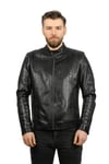 Erkek Gerçek Deri Klasik Luxury Mont Komple  Siyah K-967-18441 FA1