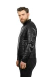 Erkek Gerçek Deri Klasik Luxury Mont Komple  Siyah K-967-18441 FA1