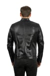 Erkek Gerçek Deri Klasik Luxury Mont Komple  Siyah K-967-18441 FA1