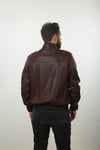 Erkek Gerçek Deri Klasik Mont Beli Lastikli Düğmeli Fındık Kahve KLJ-915-18151 FA1
