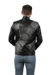 Men's Genuine Leather Classic Coat Whiskey K-962-18304