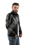 Men's Genuine Leather Classic Coat Whiskey K-962-18304