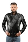 Men's Genuine Leather Classic Coat Whiskey K-962-18304
