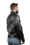 Men's Genuine Leather Classic Puffy Coat Hazelnut Brown K-891-18152