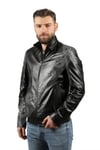 Men's Genuine Leather Classic Coat Whiskey K-962-18304