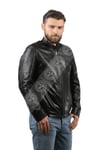 Erkek Gerçek Deri Klasik Mont Siyah K-347-15025