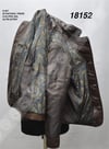 Women's Genuine Leather Classic Coat Embroidered Black BK-924-18143