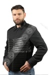 Erkek Gerçek Deri Klasik Şişme Kışlık Mont Beli Lastikli Kaşmir Süet Siyah Gri K-979-18349